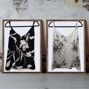 BOGO! Reversible Satin Cami in Black & Ivory